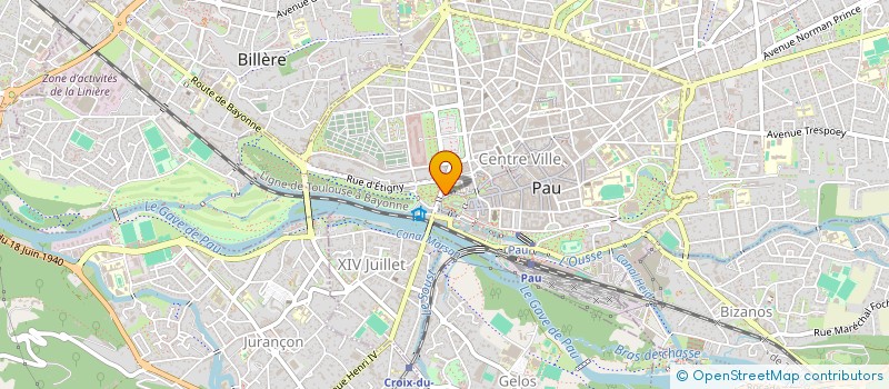 localisation de l'entreprise IMMEUBLE 12 RUE MARCA à PAU