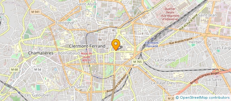 localisation de l'entreprise IMMEUBLE 13 COURS SABLON  CLERMONT-FERRAND