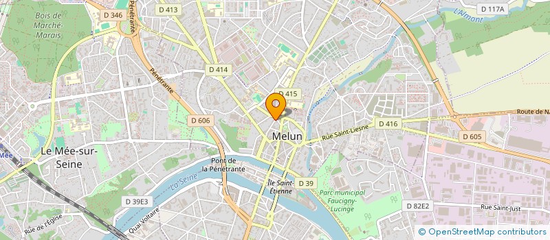 localisation de l'entreprise IMMEUBLE 13 RUE DES FOSSES  MELUN