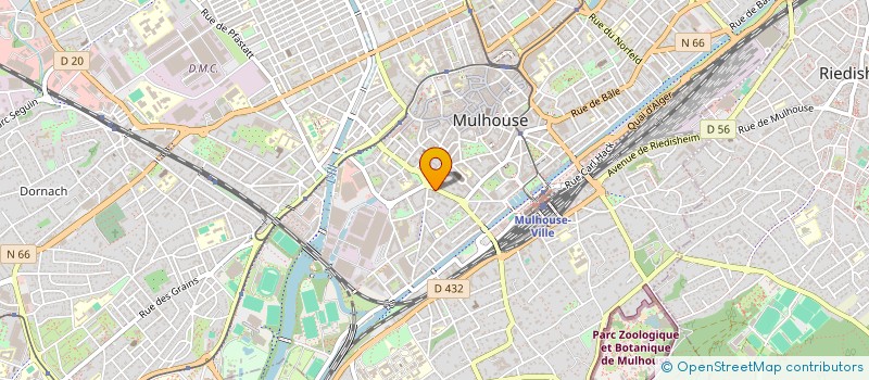 localisation de l'entreprise IMMEUBLE 15 PORTE DU MIROIR  MULHOUSE