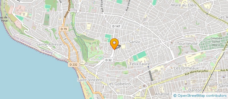 localisation de l'entreprise IMMEUBLE 168-170 RUE CLEMENT MARICAL à LE HAVRE