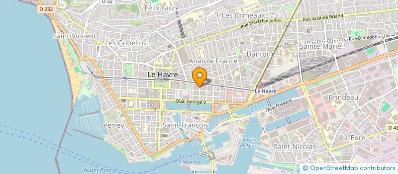 localisation de l'entreprise IMMEUBLE 17 RUE ANFRAY à LE HAVRE