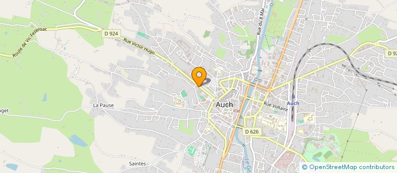 localisation de l'entreprise IMMEUBLE 17 RUE VICTOR HUGO  AUCH