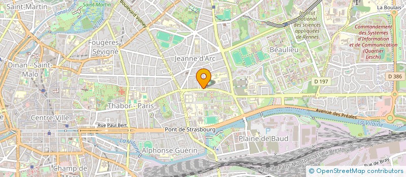 localisation de l'entreprise IMMEUBLE 175 AV GAL LECLERC  RENNES