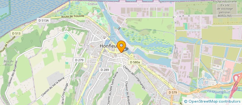 localisation de l'entreprise IMMEUBLE 18 QUAI LEPAULMIER  HONFLEUR