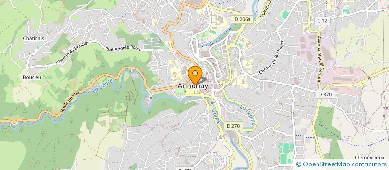 localisation de l'entreprise IMMEUBLE 2 RUE DES FOSSES DU CHAMP 07100 ANNONAY  ANNONAY