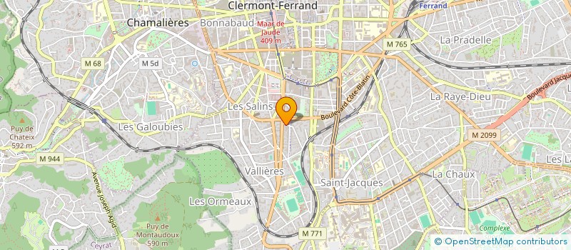 localisation de l'entreprise IMMEUBLE 2 RUE DU TONNET  CLERMONT-FERRAND