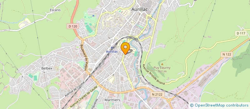 localisation de l'entreprise IMMEUBLE 2 RUE MEALLET DE COURS à AURILLAC