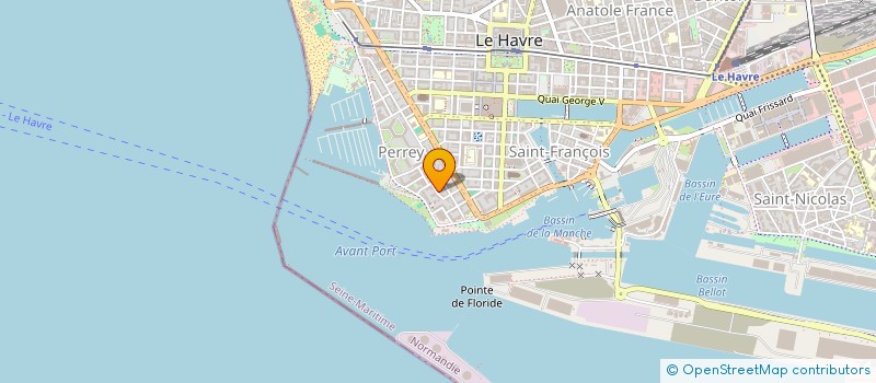 localisation de l'entreprise IMMEUBLE 20 RUE DU PERREY à LE HAVRE