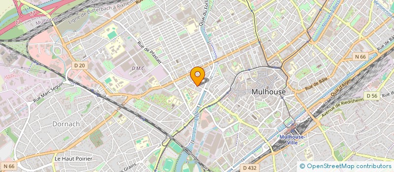 localisation de l'entreprise IMMEUBLE 21 RUE DES FABRIQUES  MULHOUSE