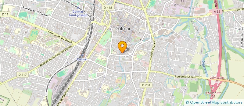 localisation de l'entreprise IMMEUBLE 28 RUE DE LA HERSE  COLMAR