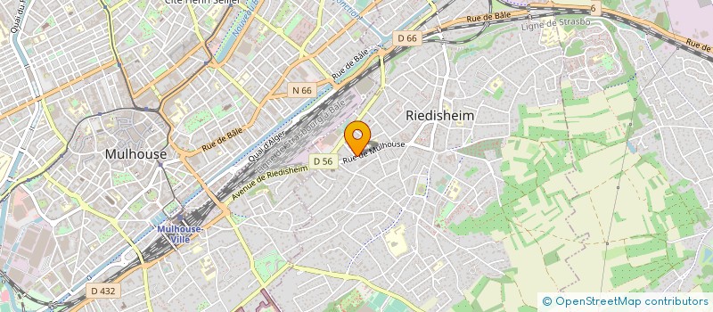 localisation de l'entreprise IMMEUBLE 28 RUE DE MULHOUSE  RIEDISHEIM