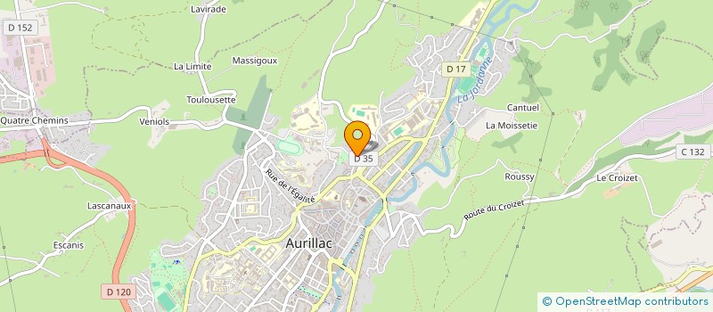 localisation de l'entreprise IMMEUBLE 3 RUE SABATIERE à AURILLAC