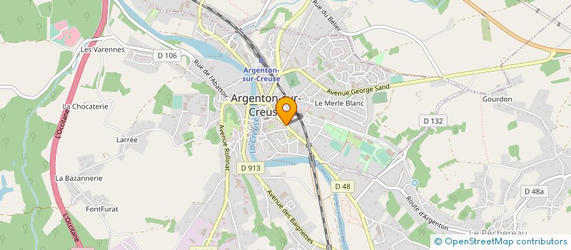 localisation de l'entreprise IMMEUBLE 36 à ARGENTON-SUR-CREUSE