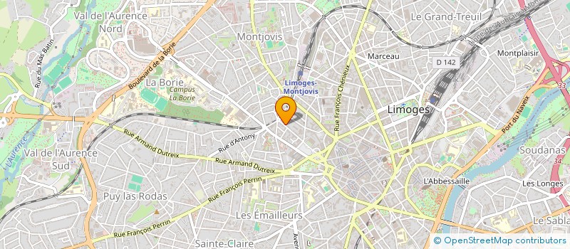 localisation de l'entreprise IMMEUBLE 38 AV ST SURIN à LIMOGES