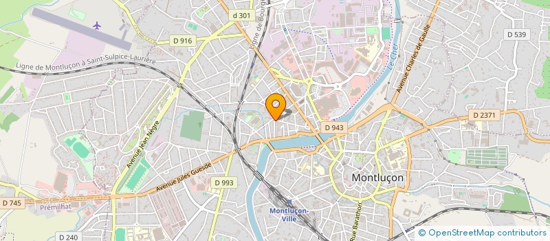 localisation de l'entreprise IMMEUBLE 38 RUE DU CHER à MONTLUCON