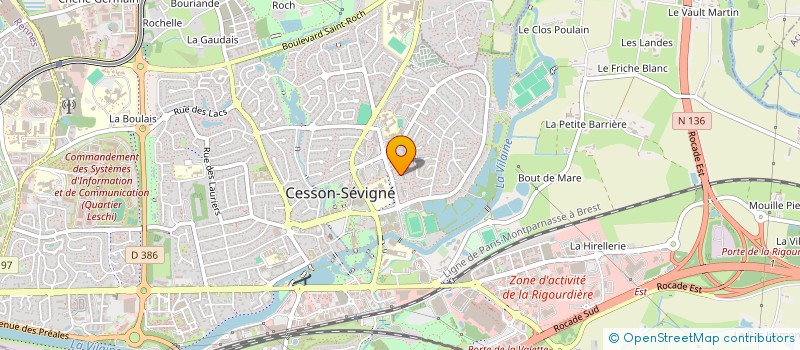 localisation de l'entreprise IMMEUBLE 4 BD DES METAIRIES  CESSON-SEVIGNE