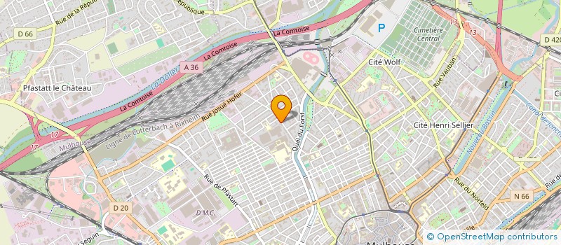 localisation de l'entreprise IMMEUBLE 49 RUE ANNA SCHOEN  MULHOUSE