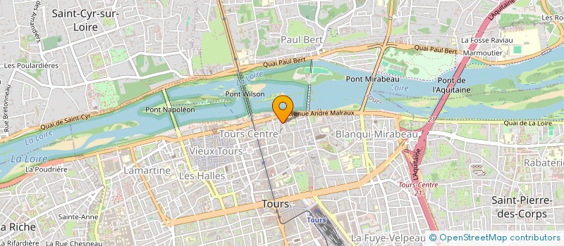 localisation de l'entreprise IMMEUBLE 5 BIS PLACE FOIRE LE ROI  TOURS