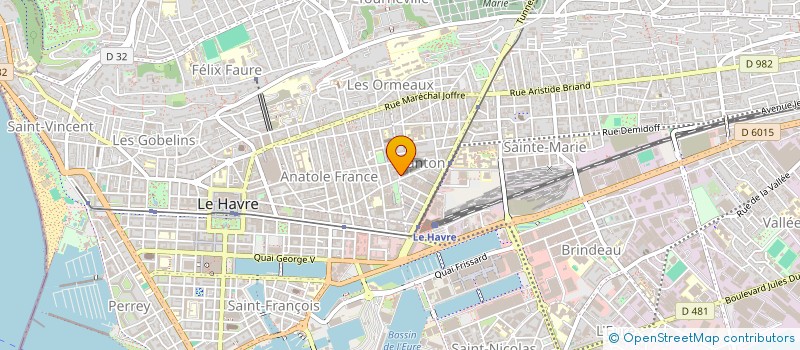 localisation de l'entreprise IMMEUBLE 50 RUE LESUEUR à LE HAVRE