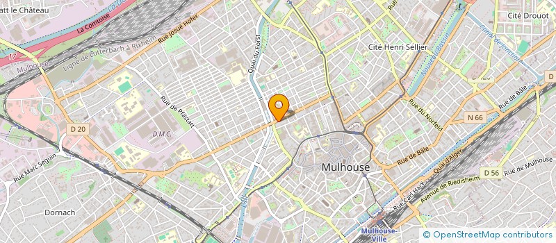 localisation de l'entreprise IMMEUBLE 69 RUE FRANKLIN  MULHOUSE