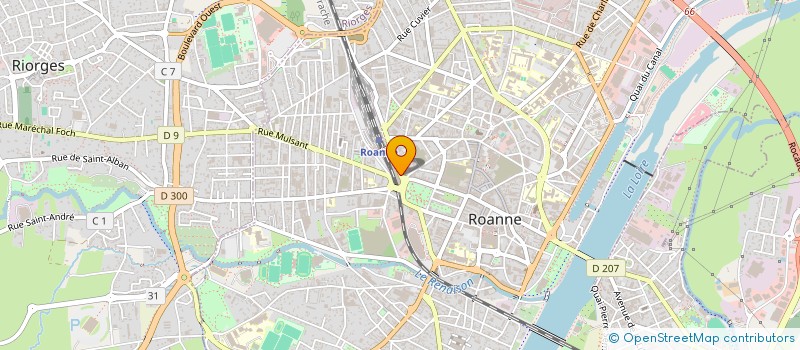 localisation de l'entreprise IMMEUBLE 7 CRS DE LA REPUBLIQUE  ROANNE