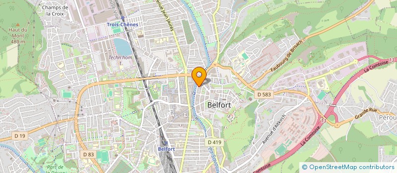 localisation de l'entreprise IMMEUBLE 7 QUAI VAUBAN  BELFORT