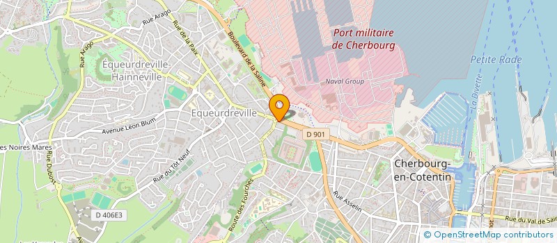 localisation de l'entreprise IMMEUBLE 75 RUE DE L'ABBAYE  CHERBOURG-EN-COTENTIN