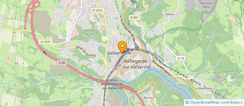 localisation de l'entreprise IMMEUBLE BEAUSEJOUR à VALSERHONE