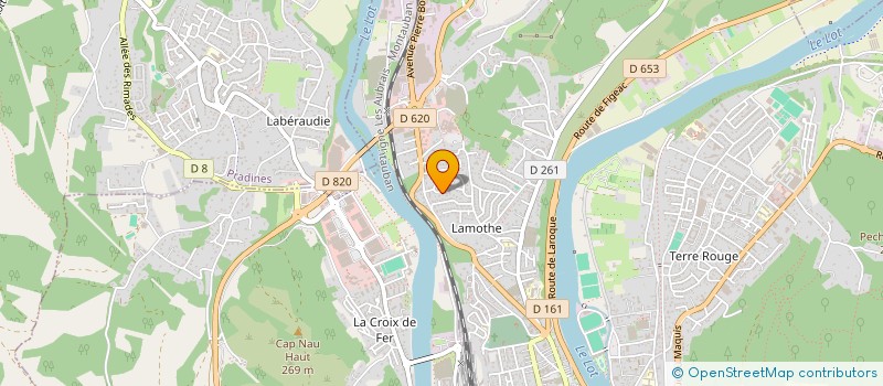 localisation de l'entreprise IMMEUBLE BELLEVUE 1  CAHORS