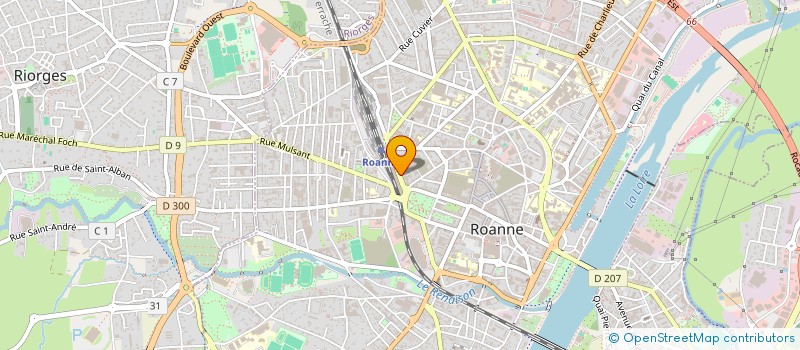 localisation de l'entreprise IMMEUBLE BERTHET  ROANNE