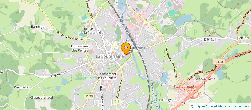 localisation de l'entreprise IMMEUBLE BLANCARD à LA SOUTERRAINE