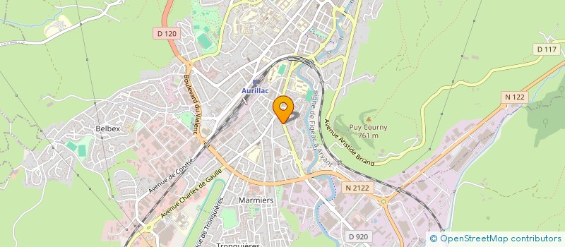 localisation de l'entreprise IMMEUBLE BUFFIERES à AURILLAC
