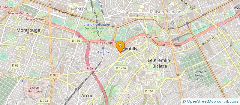 localisation de l'entreprise IMMEUBLE CANTIANT à GENTILLY