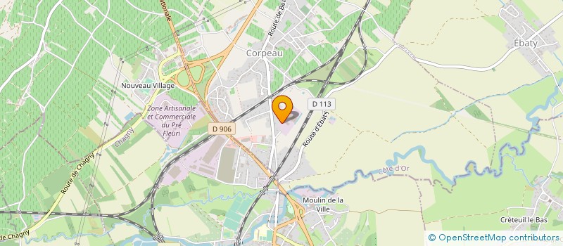 localisation de l'entreprise IMMEUBLE CHAGNY  CORPEAU