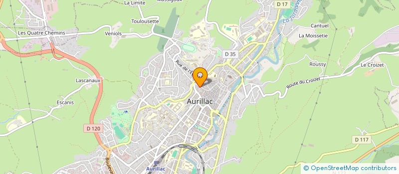 localisation de l'entreprise IMMEUBLE CHAVAROC à AURILLAC