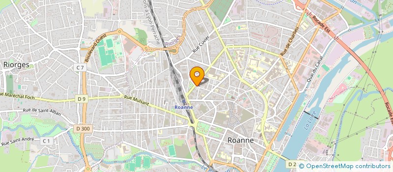 localisation de l'entreprise IMMEUBLE CHENAT  ROANNE