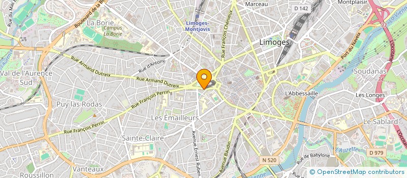 localisation de l'entreprise IMMEUBLE CHISSADON à LIMOGES