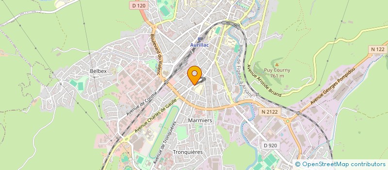 localisation de l'entreprise IMMEUBLE CONSTENSOU à AURILLAC