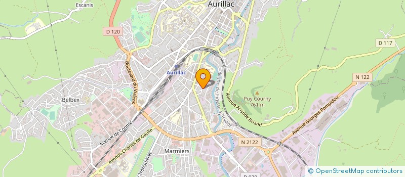 localisation de l'entreprise IMMEUBLE DAUMAR à AURILLAC