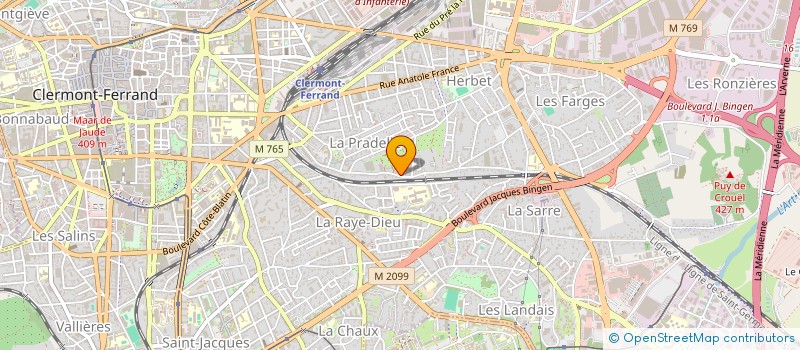 localisation de l'entreprise IMMEUBLE DE LA PRADELLE  CLERMONT-FERRAND