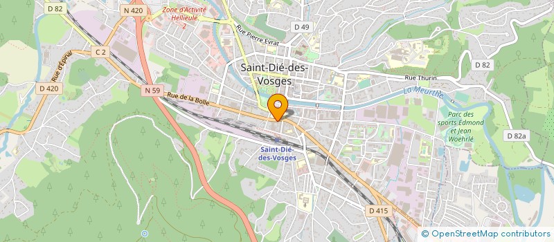 localisation de l'entreprise IMMEUBLE DE LA RUE  SAINT-DIE-DES-VOSGES