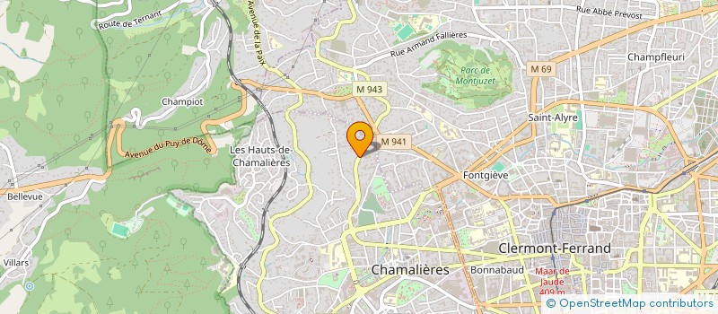 localisation de l'entreprise IMMEUBLE DECHAMBRE  CHAMALIERES