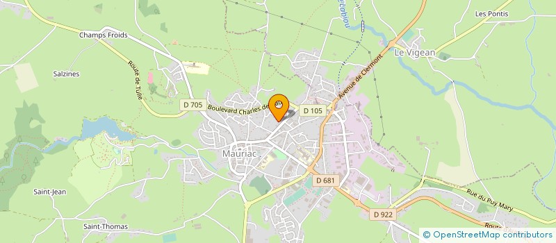 localisation de l'entreprise IMMEUBLE DELCHET à MAURIAC