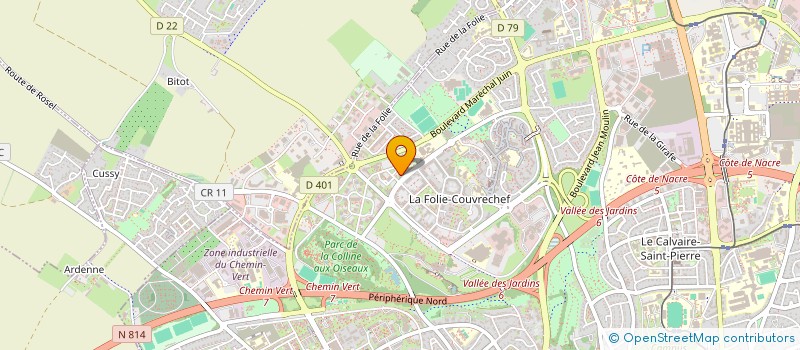 localisation de l'entreprise IMMEUBLE DES PROFESSIONS LIBERALES à CAEN