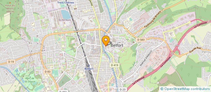 localisation de l'entreprise IMMEUBLE DEUX FAUBOURGS  BELFORT