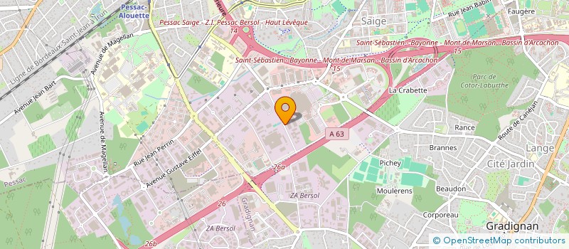 localisation de l'entreprise IMMEUBLE DG  PESSAC