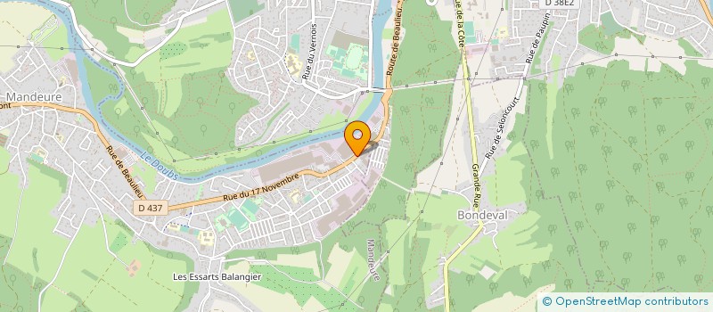 localisation de l'entreprise IMMEUBLE DONZE  MANDEURE