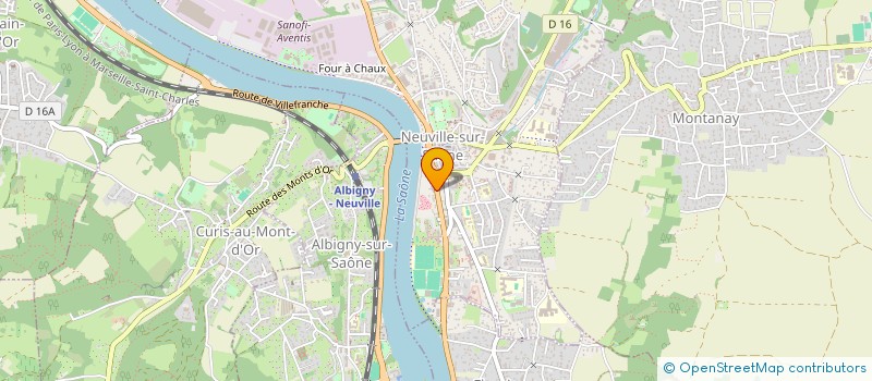 localisation de l'entreprise IMMEUBLE DU 14 RUE BURDEAU  NEUVILLE-SUR-SAONE