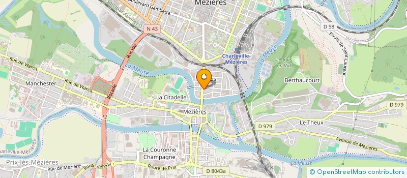 localisation de l'entreprise IMMEUBLE DU 26 AV D'ARCHES  CHARLEVILLE-MEZIERES